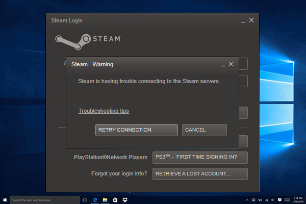 Steam Is Having Trouble Connecting To The Steam Servers Problem