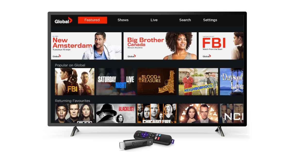 Activate Global TV on Roku